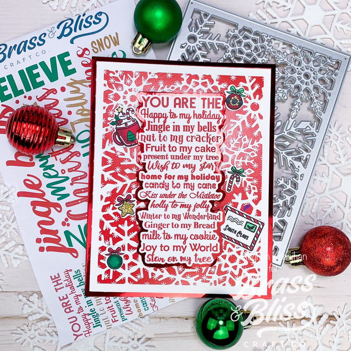 37038 Christmas Background Mash Up - 5x8 Stamp Set