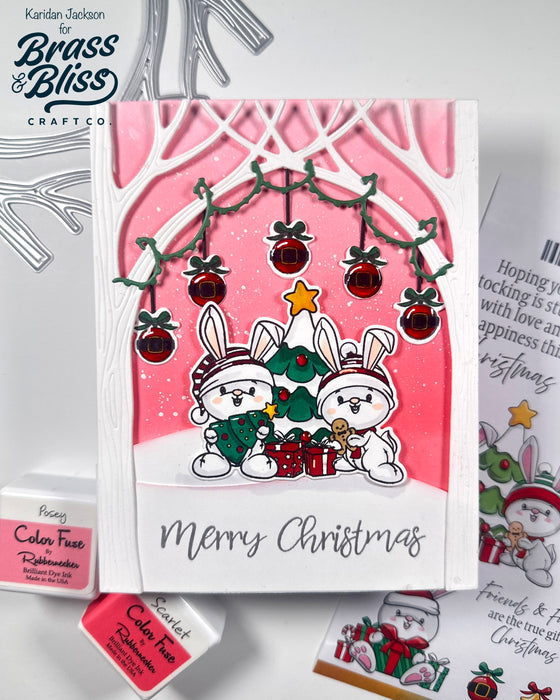 37037 Christmas Bunnies - 5x6 Stamp Set