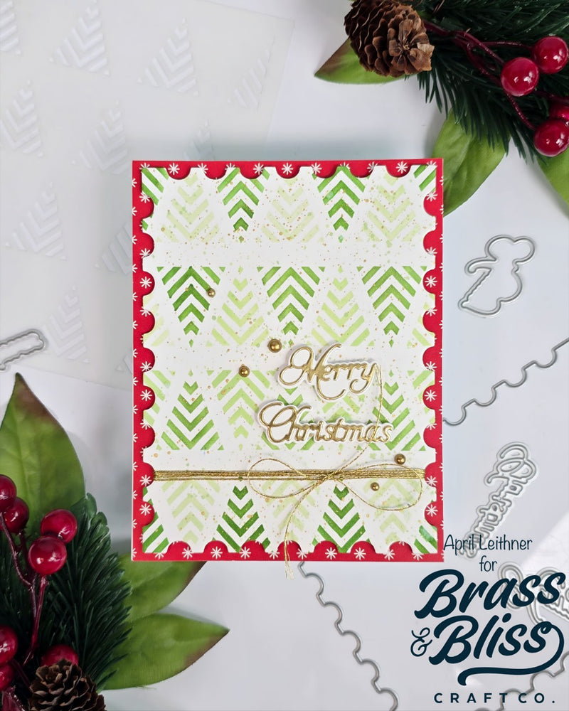 5826-01D Merry Christmas Script Die