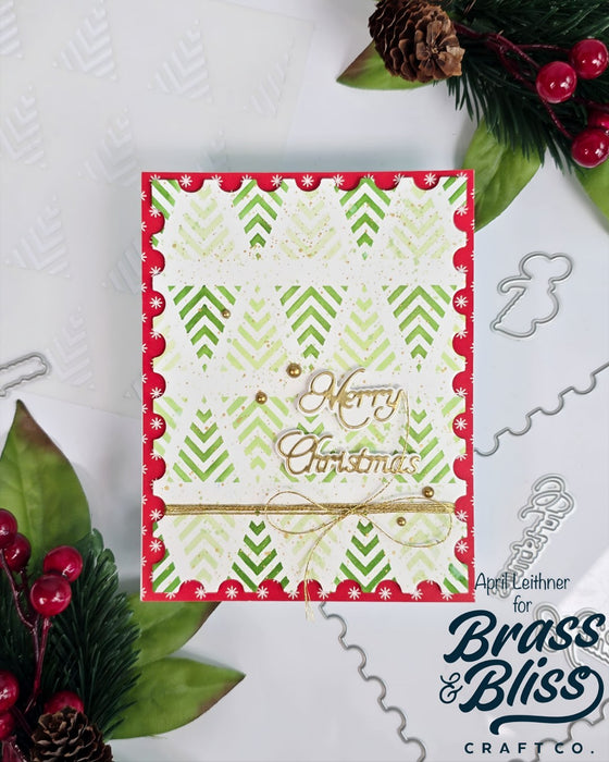 5826-01D Merry Christmas Script Die