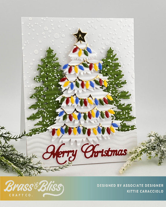 5826-01D Merry Christmas Script Die