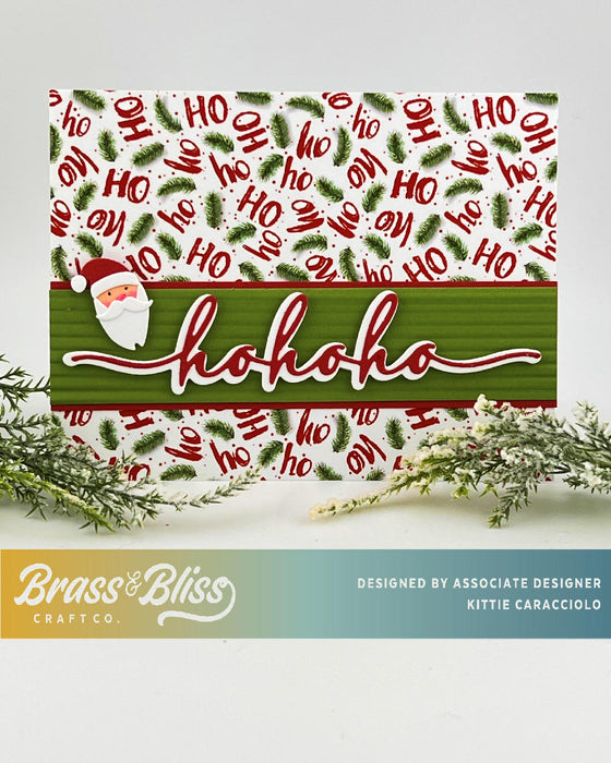 5829-01D Ho Ho Ho Script Die