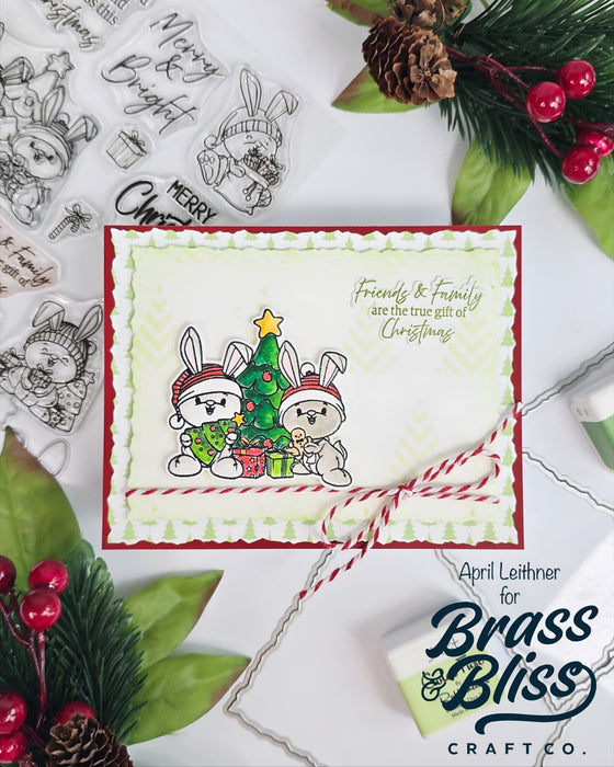 37037 Christmas Bunnies - 5x6 Stamp Set