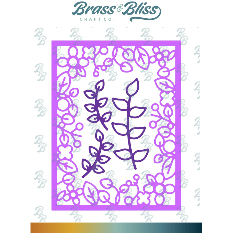 5211D Floral Frame Die