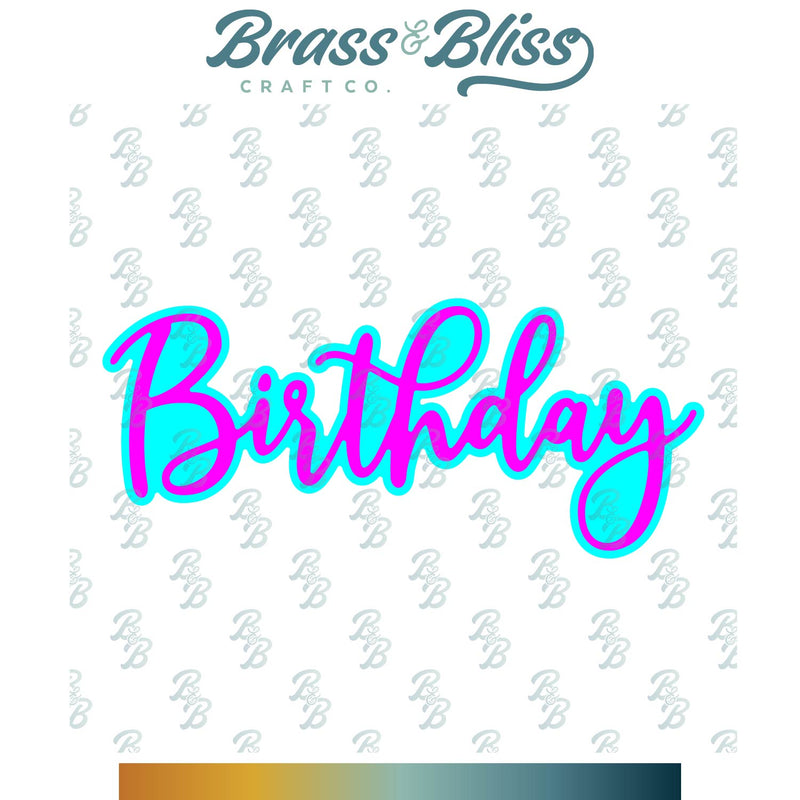 RN 5406-02D Birthday Script w/ Shadow Die