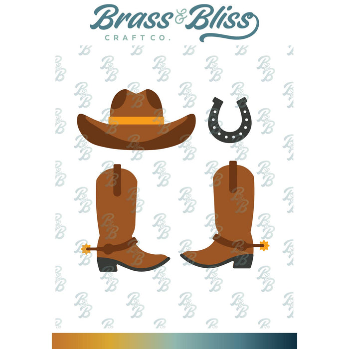 RN 5424-06D Cowboy boots and Hat Die