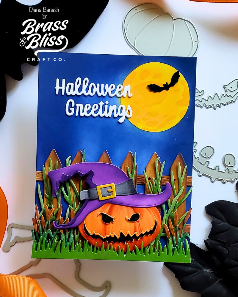 5842-02D Halloween Greeting Dies
