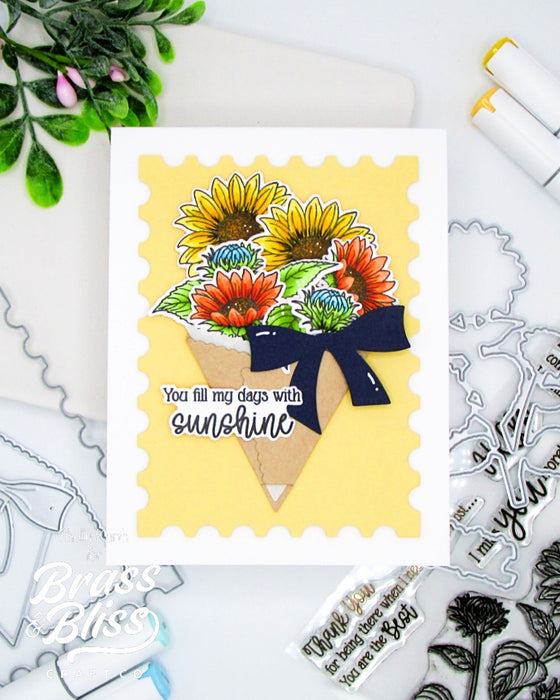 37034 Sunflower Serenade - 4x6 Stamp Set
