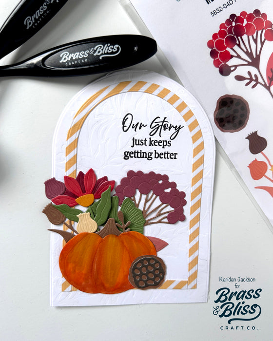 5832-03D Large Pumpkins Die