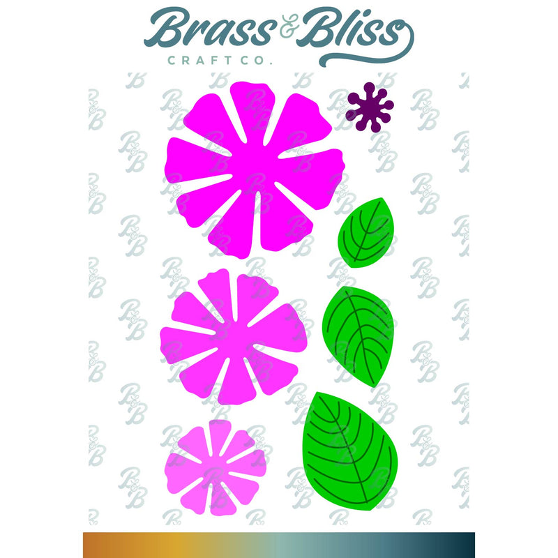 5508-04D stackable flowers/leaves #4 Die