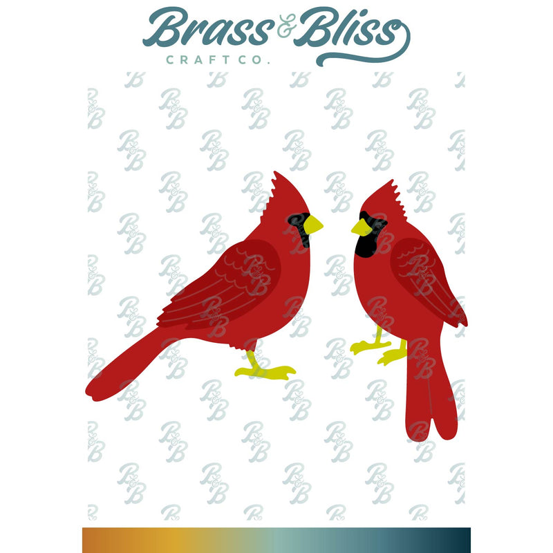 5514-09D Winter Cardinals Die