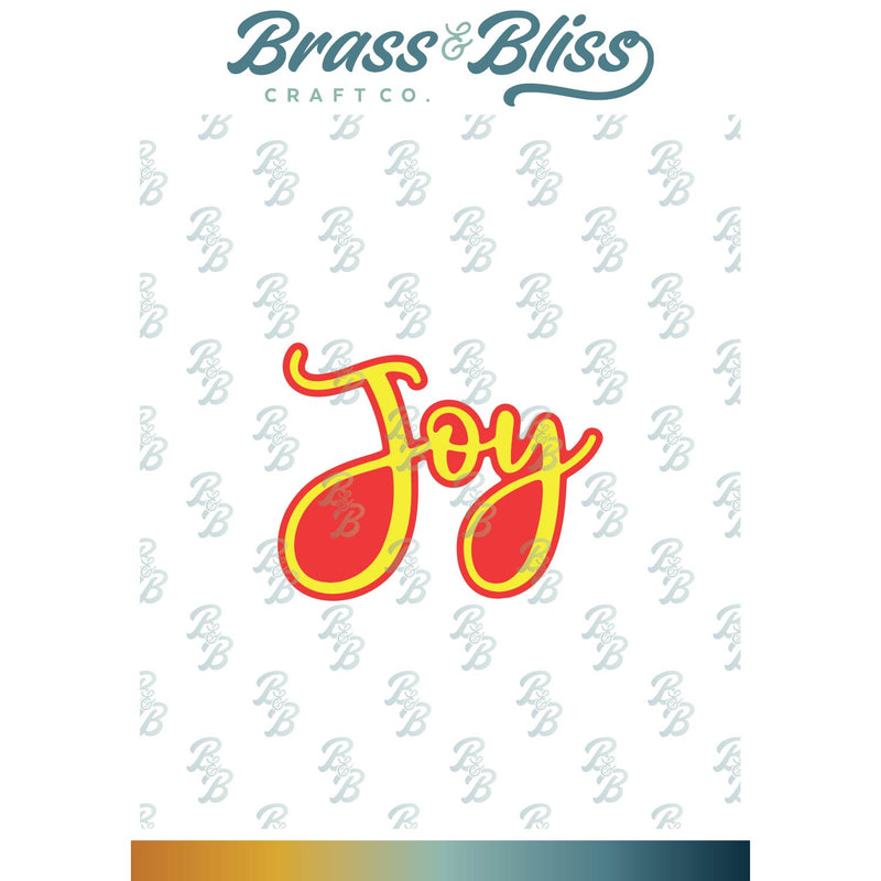 5515-05D Joy Word w/ Shadow Die
