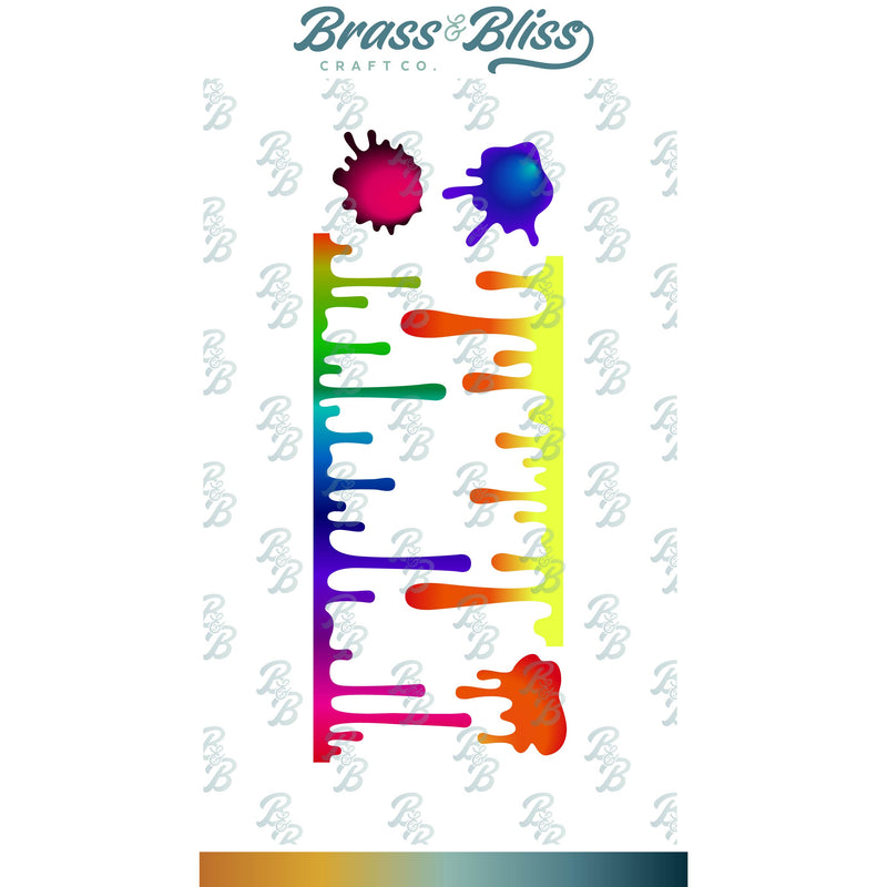 5518-03D Drips and Splatters Die