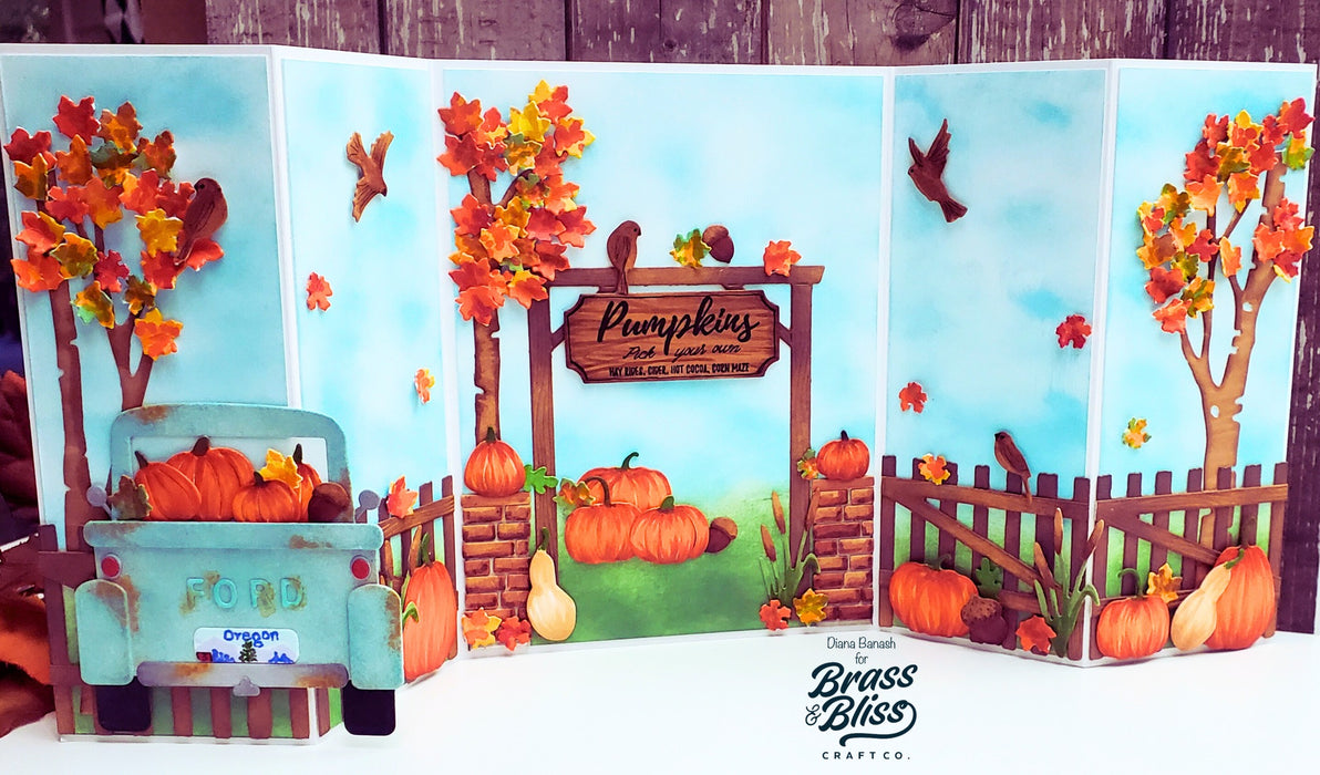 37043 Hello Fall Sign Sayings - 4x6 Stamp set