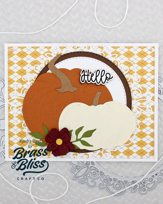 5832-03D Large Pumpkins Die