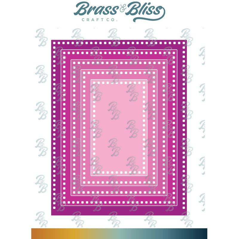 RN 5602D Nested Rectangle with Square Holes Die