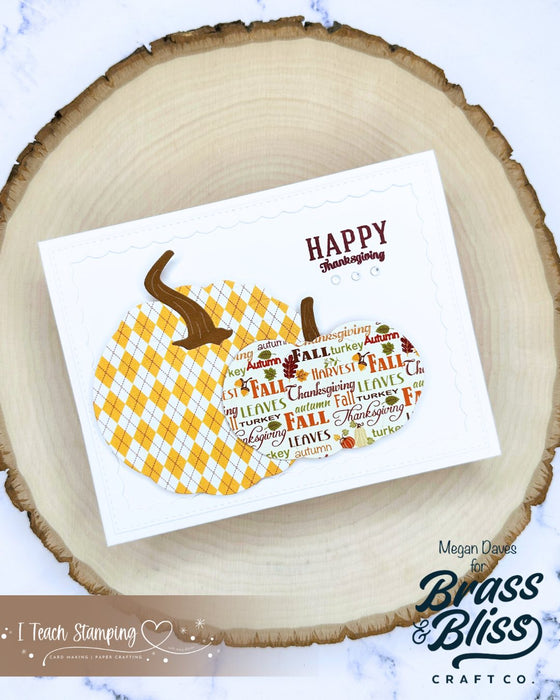 5832-03D Large Pumpkins Die