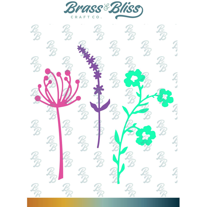 RN 5611-09D Spring Florals Die