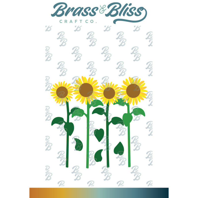 5626-03D Sunflowers Die