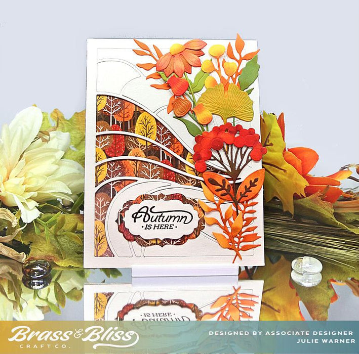5832-04D Fall Florals Die