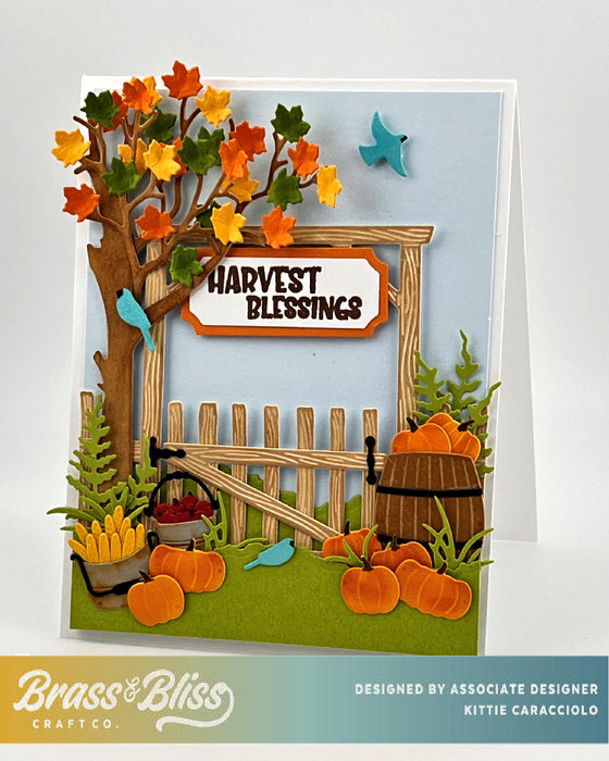 37043 Hello Fall Sign Sayings - 4x6 Stamp set