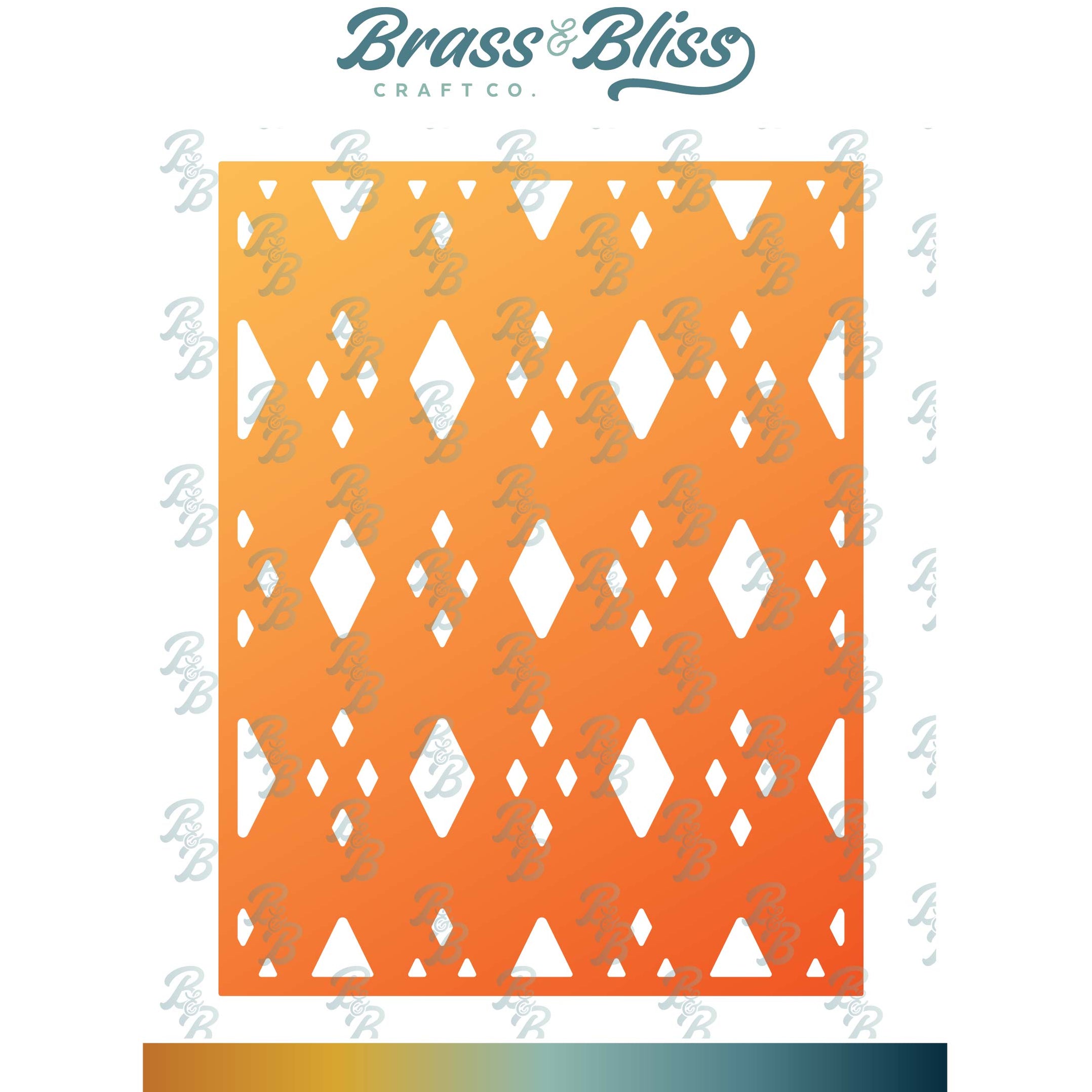 5712D Offset Diamond Cover Die — Brass & Bliss Craft Co.