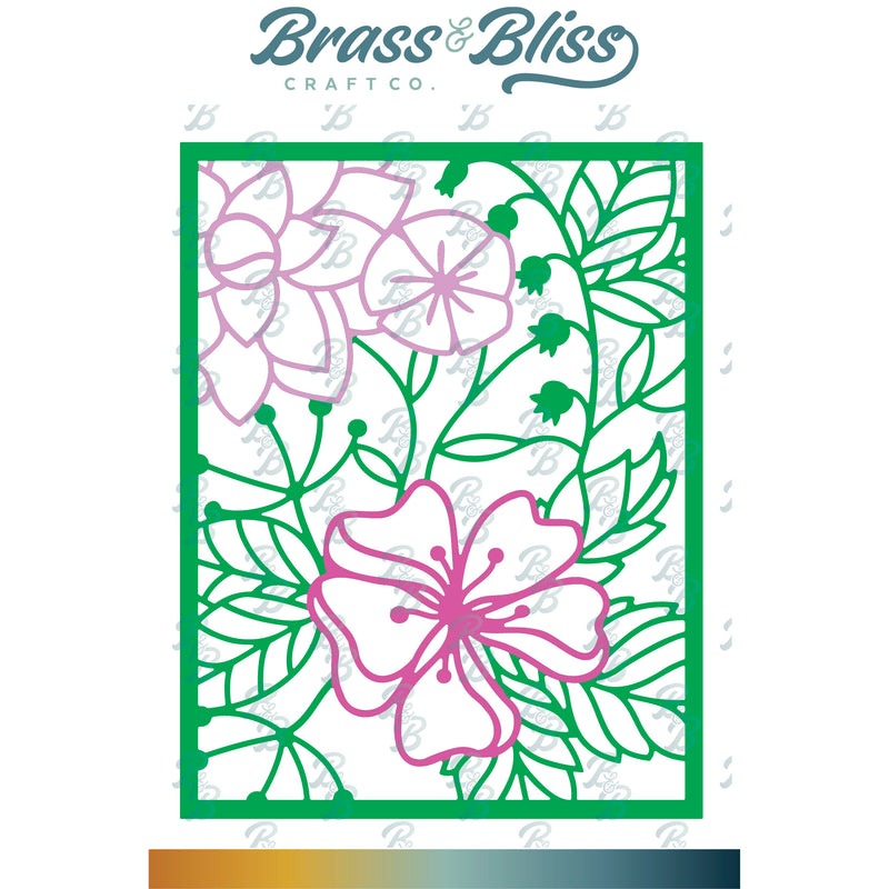 5748-02D Floral Cover Die