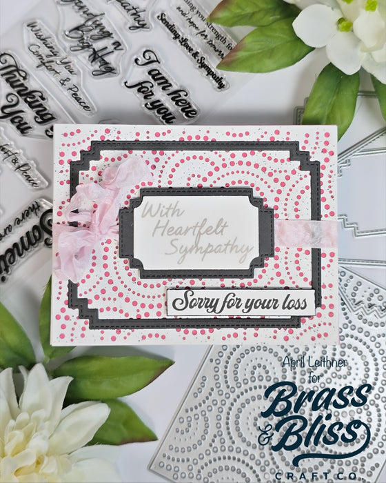 37046 Sympathy #2 - 4x8 Stamp set