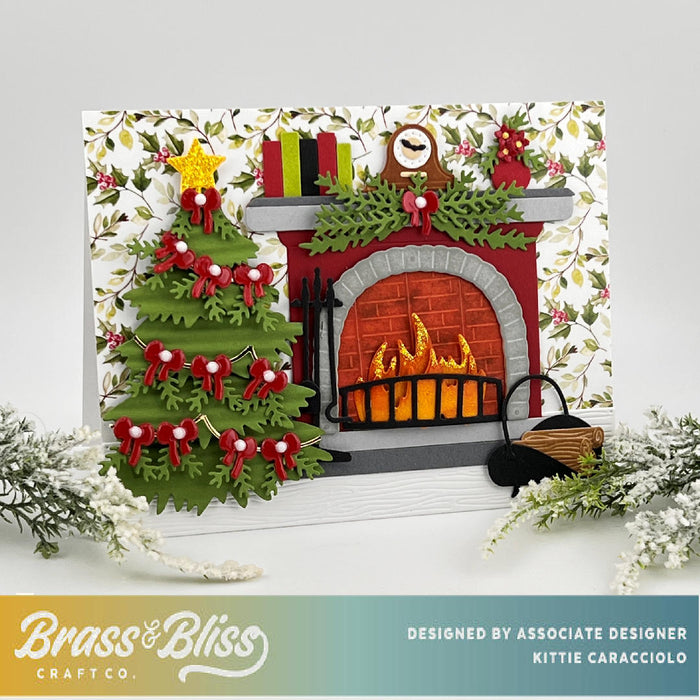 5844-01D Cozy Fireplace Die