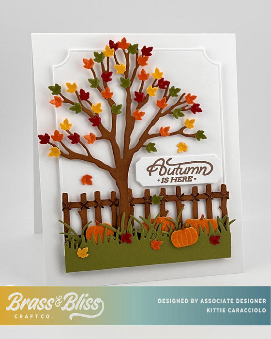 5849-02D Small Fall Leaves Die