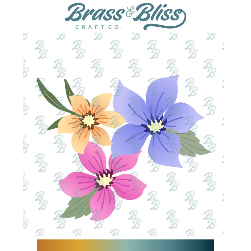5808-02D Build a Bloom Clematis Die
