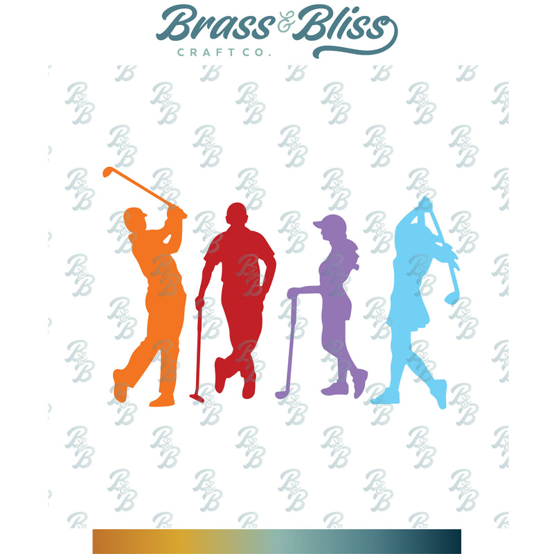 5815-01D Silhouette Golfers Die