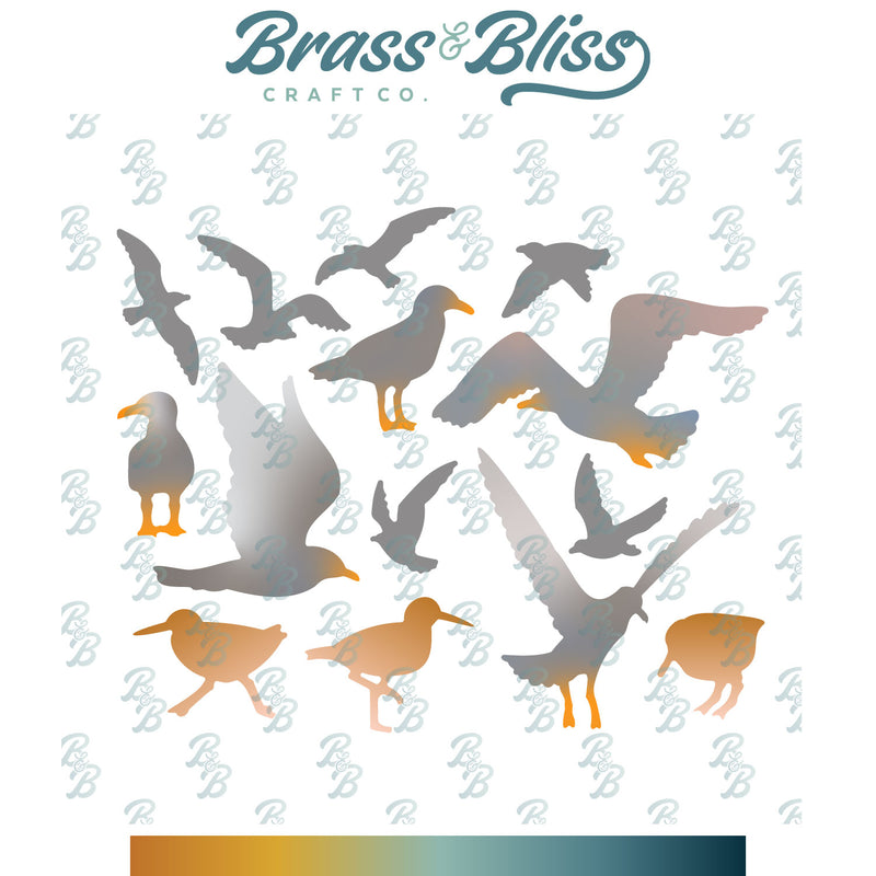 5817-02D Seagulls and Sandpipers Dies