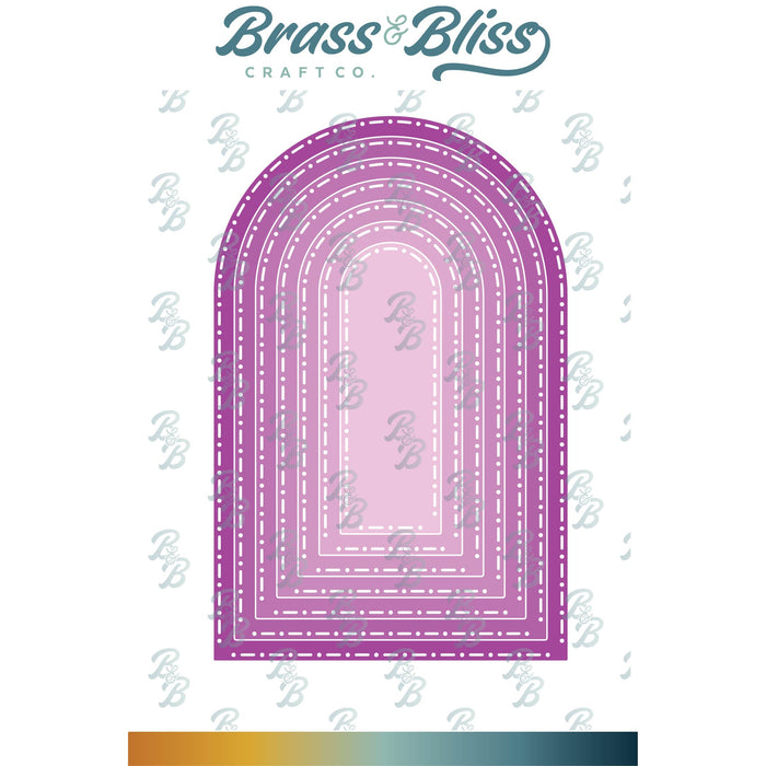 5821-05D Stitch Dot Nested Arch Die