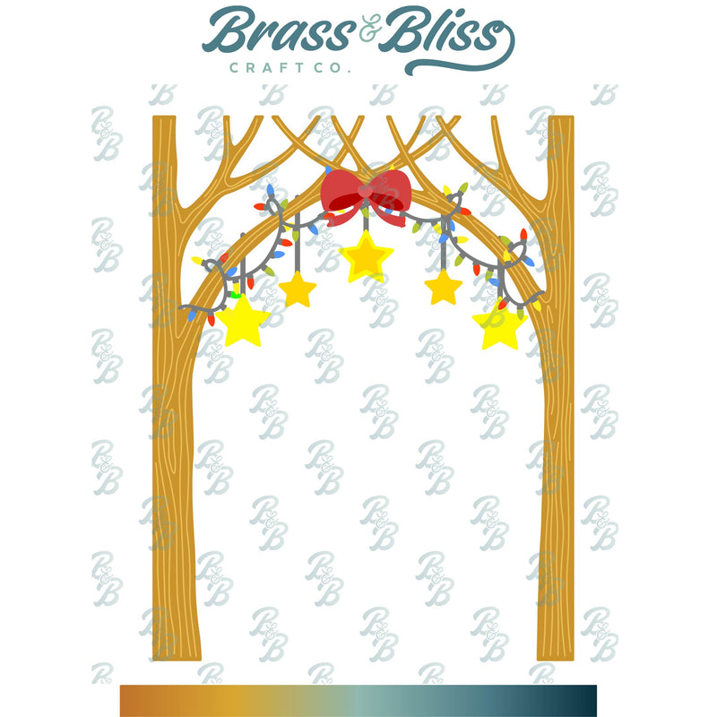 5823-01D Tree Frame with Lights Die