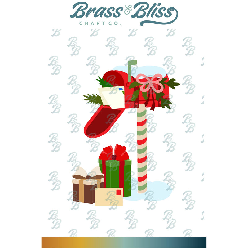 5824D Mailbox with Presents Die