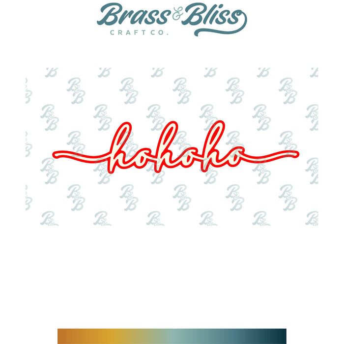 5829-01D Ho Ho Ho Script Die