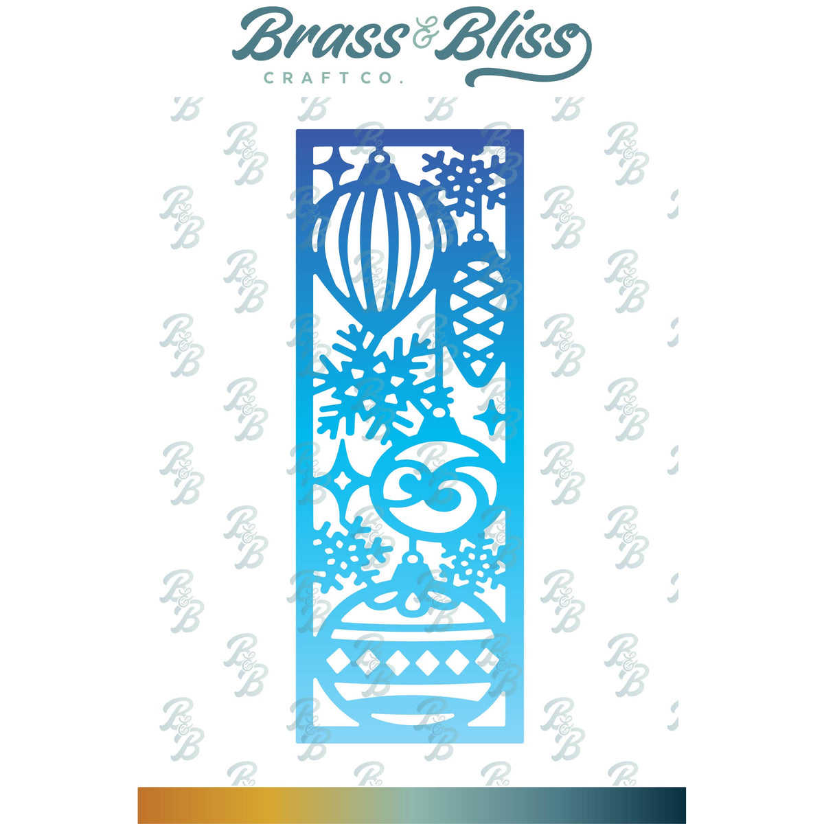 5831D Ornament Half Layer Die — Brass & Bliss Craft Co.