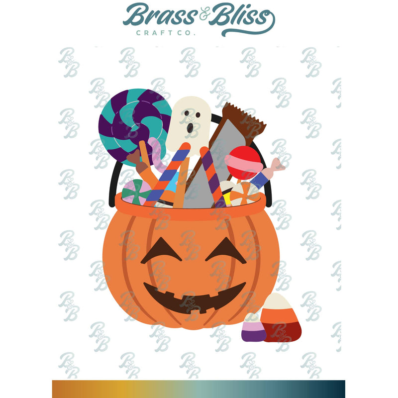 5840-03D Trick or Treat Bucket Die