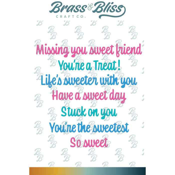 5842-01D Sweet Treat Saying Dies