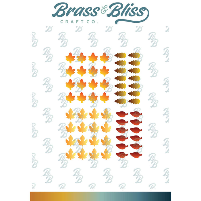 5849-02D Small Fall Leaves Die