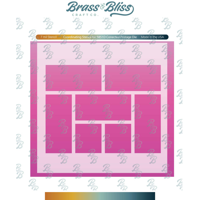 5851S Postage Die Layering Stencil