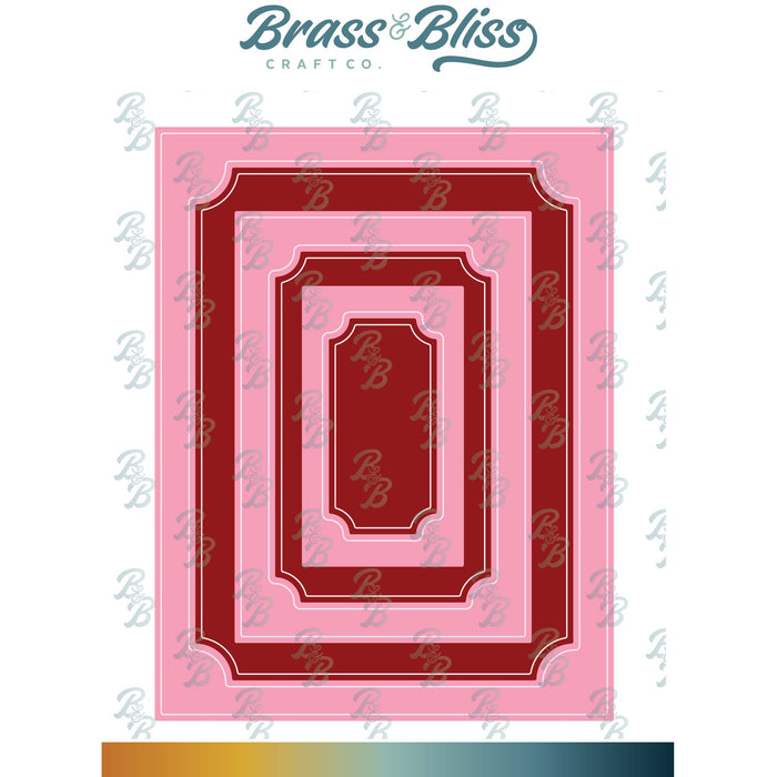 5852-02D Framed Tag Cover Die