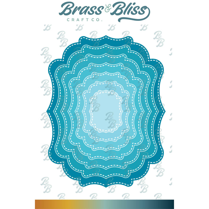 5903D Victorian Label Nested Dies