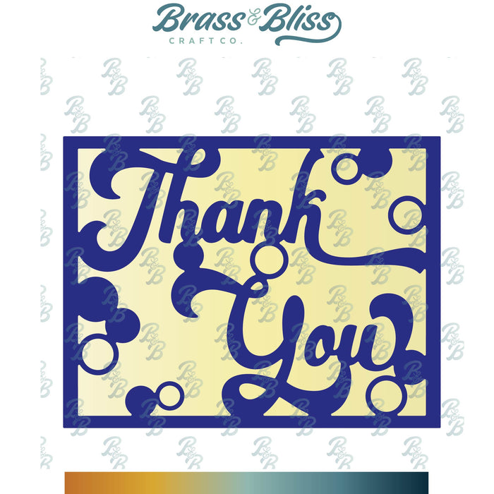 5904D Thank You Cover Die