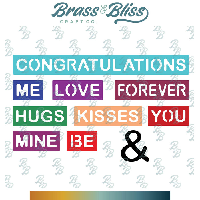 5905-03D Timeless Words in Blocks Die