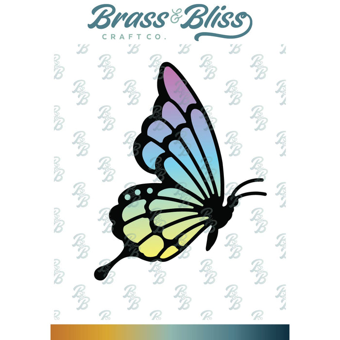 5907-01D Sideview Monarch Butterfly Die