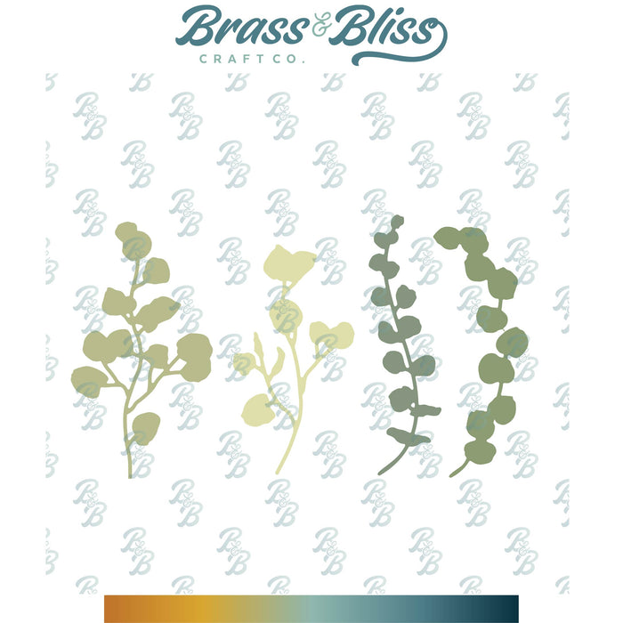 5915-01D Eucalyptus Brach Dies