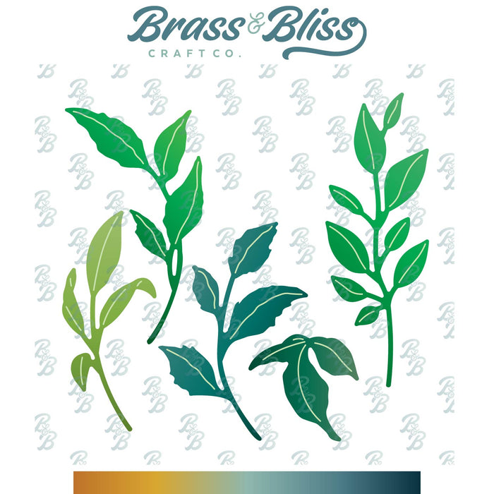 5915-02D Wild Leaves Die
