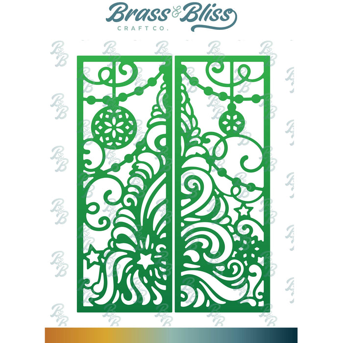 5930D Double Half Panel Christmas Tree Die